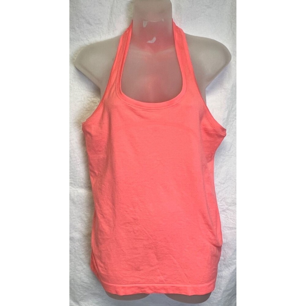 Lululemon Tank Top Women's 8 Run Swiftly Tech Racerback Pink Orange Coral